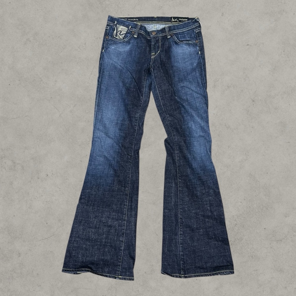 Bloomingdales By Jerome Dahan Jeans Women 29 Blue Flare Bells Citizen Humanity